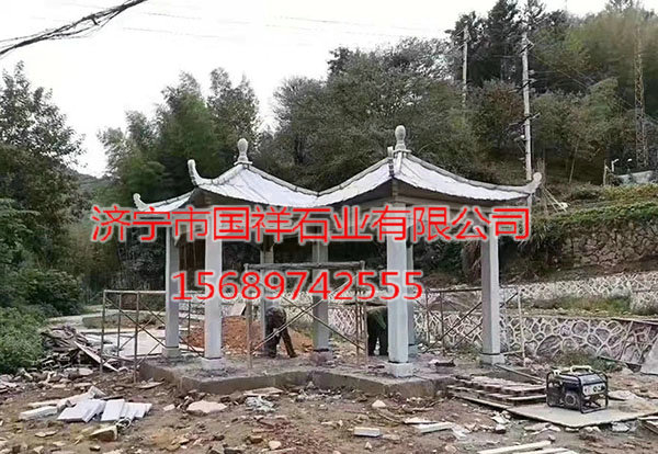 石雕凉亭